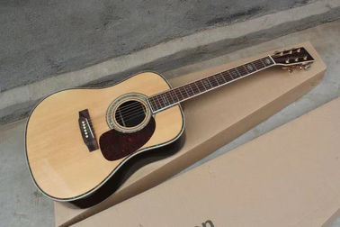 Chine Fabrique de guitare sur mesure Top Quality Solid Spruce Top Rosewood Retour et côtés Guitare acoustique D45 fournisseur