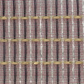 Chine Tissu de gril de l'armoire rouge/noir/argent tissé avec l'or Accent tissu de gril bricolage haut-parleur de réparation fournisseur