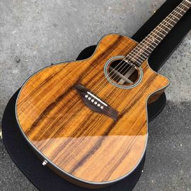 Chine Guitare acoustique en bois de Koa naturel de qualité supérieure,guitare classique de 41 pouces,expédition gratuite. fournisseur