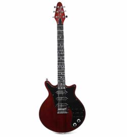Chine Guild Brian May Guitare rouge Black Pickguard 3 pick-ups Wilkinson Tremolo Bridge 24 Frets personnalisé fournisseur