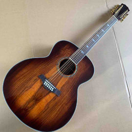 Chine Grand K55h 12 cordes Jumbo Koa Guitare acoustique en bois avec Fishman électronique fournisseur
