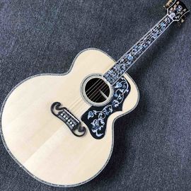 Chine Coutume 42&quot; AAAA de luxe tout guitare acoustique de l'arrière SJ200 de Cocobolo de vraie d'ormeau en bois solide touche obligatoire de bois d'ébène fournisseur