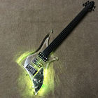 High quality LED light acrylic electric guitar rosewood fingerboard, free shipping