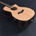 Customized solid spruce top rosewood back and side cutaway acoustic guitar with FSM 301 EQ