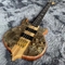 Ébène Fingerboard 4 cordes basse usine Burst Maple Top 9V active Pickup basse électrique guitare fournisseur