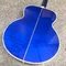12 cordes personnalisées Couleur bleue G200 guitare acoustique classique, Solid Sprue top, Guitare corporelle personnalisée d'érable fournisseur