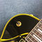 Guitare électrique standard LP, combinaison noir et jaune, pièces d'or, livraison gratuite fournisseur