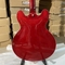 Modèle de guitare électrique jazz ES 335 style semi-hollow en couleur rouge transparente fournisseur