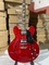 Modèle de guitare électrique jazz ES 335 style semi-hollow en couleur rouge transparente fournisseur